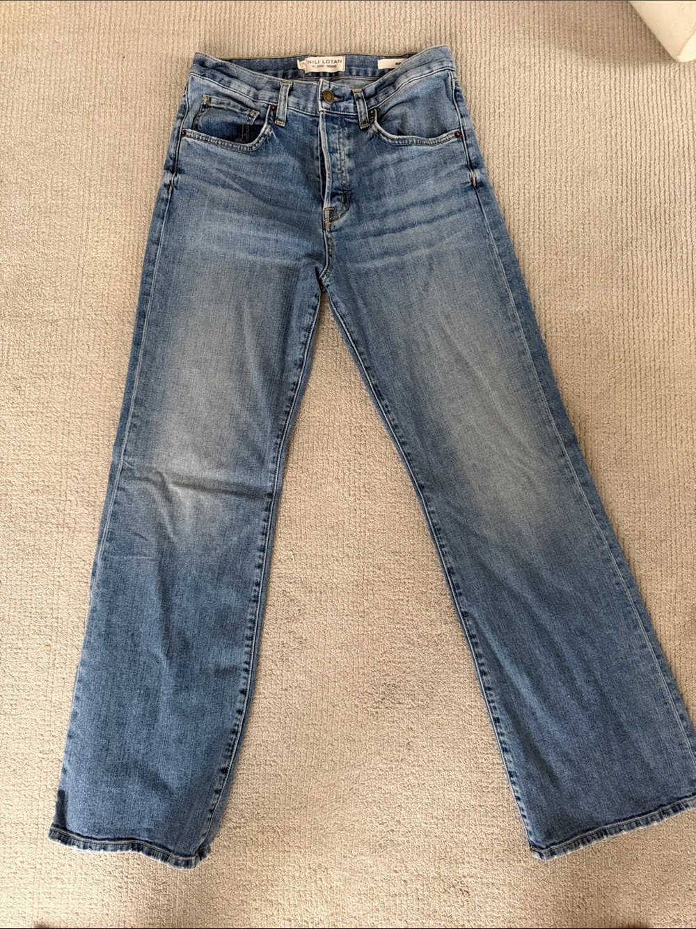 Nili Lotan Light Blue Flare Jeans